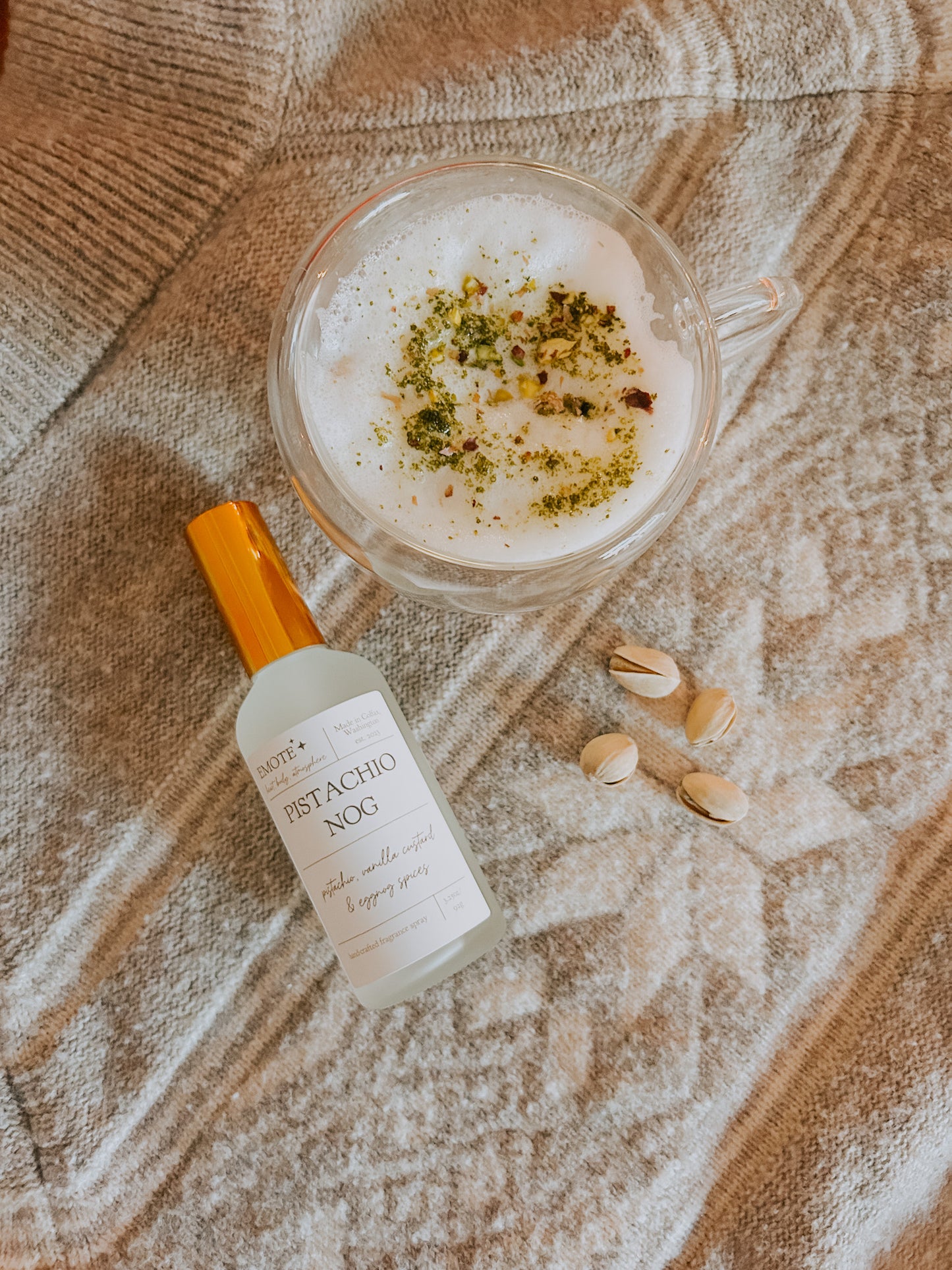 pistachio nog fragrance spray