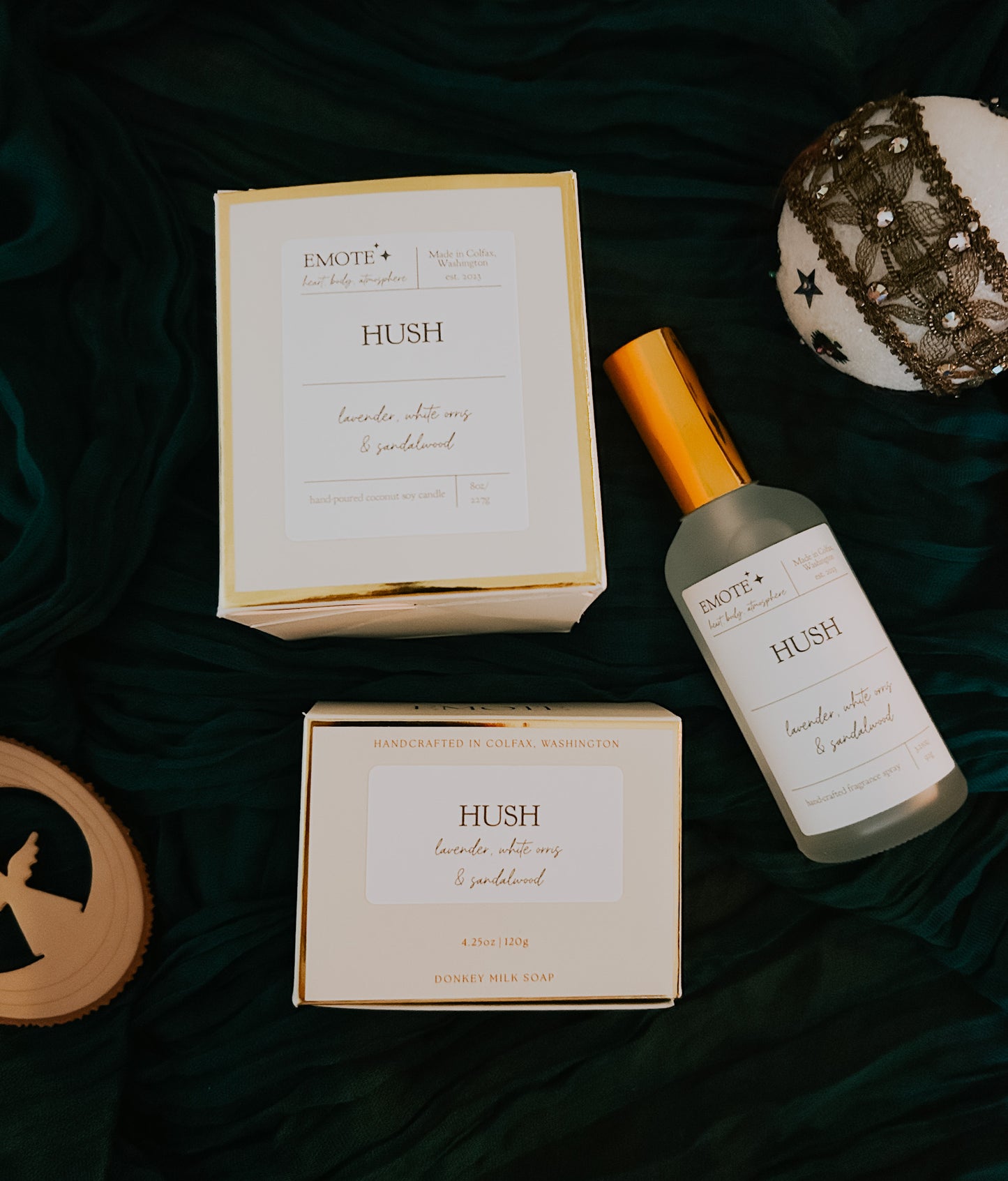 hush 8 oz soy candle