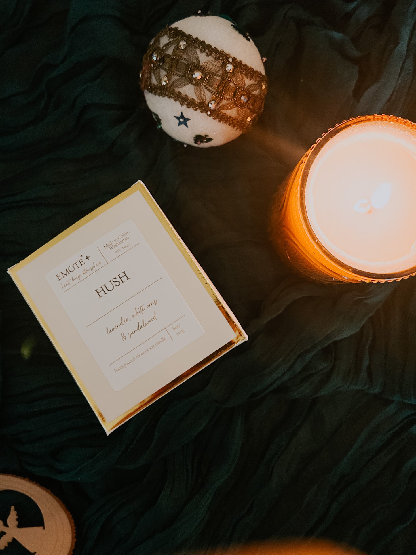 hush 8 oz soy candle