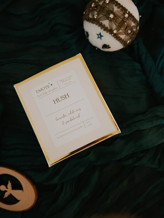 hush 8 oz soy candle