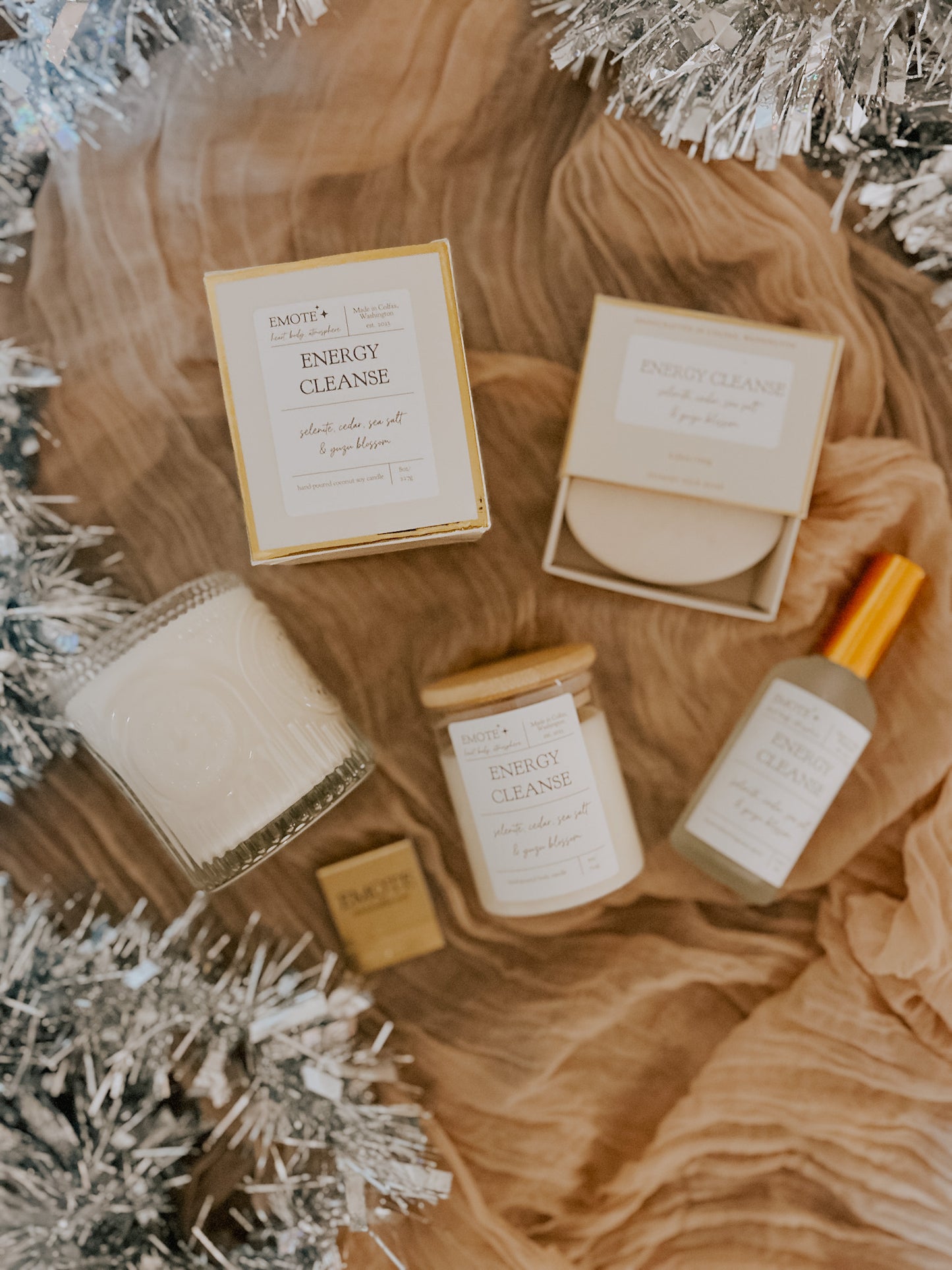 energy cleanse 8 oz soy candle