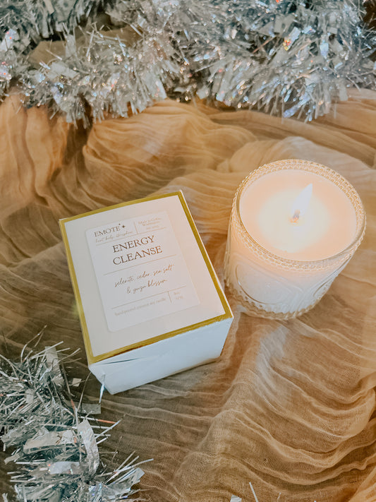 energy cleanse 8 oz soy candle