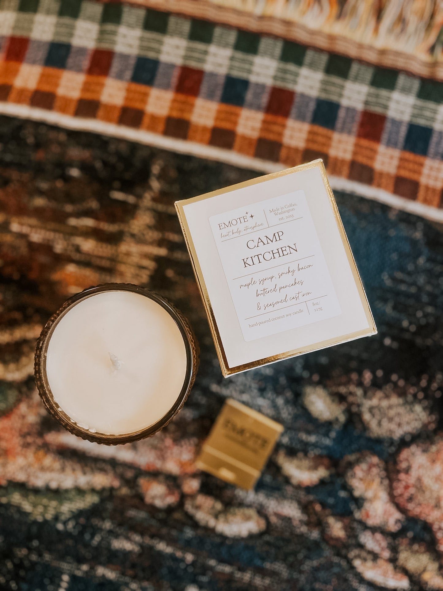 camp kitchen 8 oz soy candle