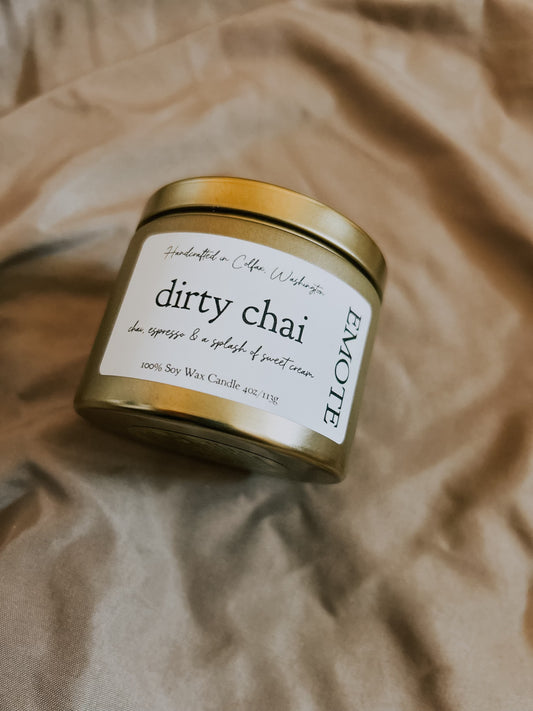 dirty chai 4 oz soy candle