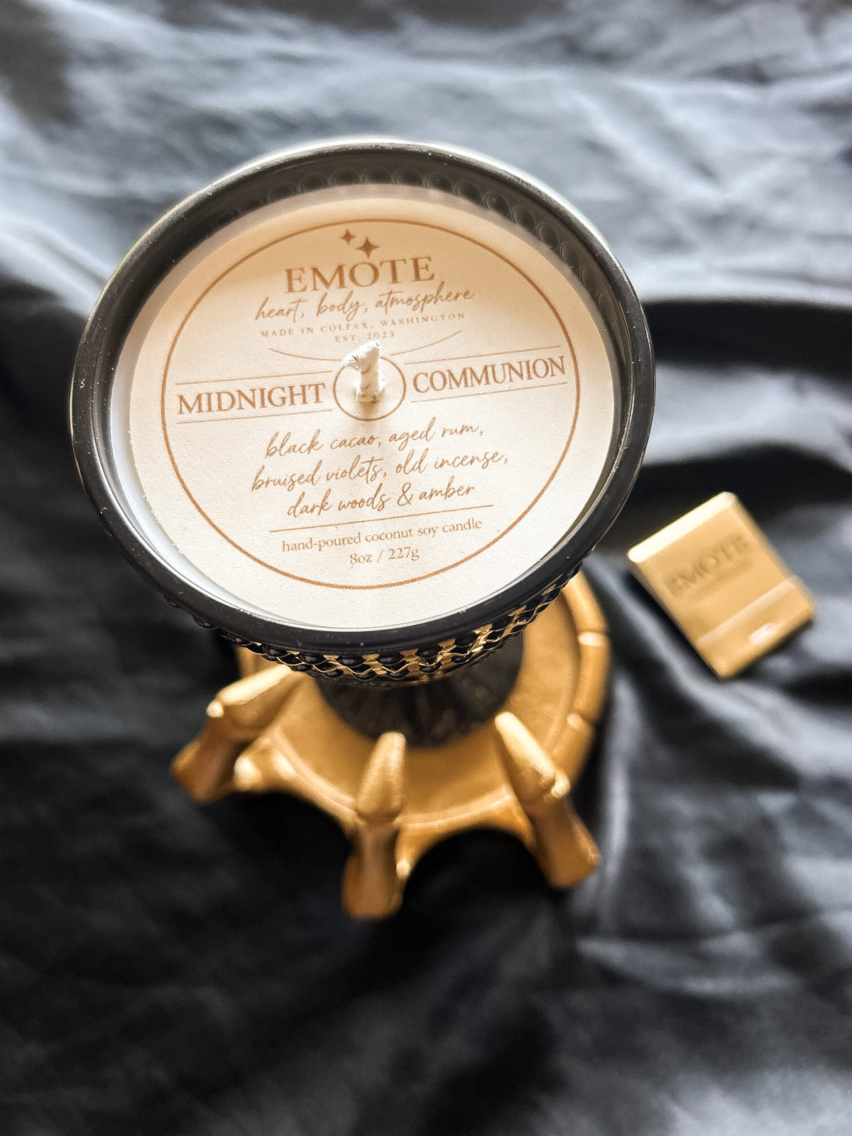 midnight communion 8 oz soy candle