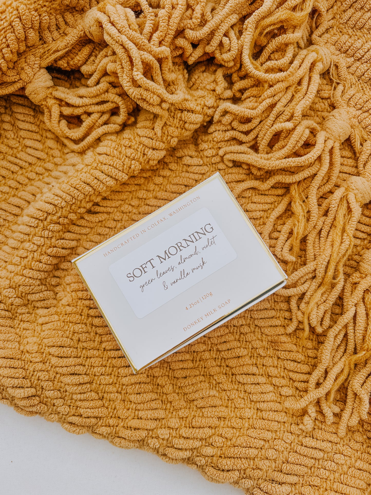 soft morning donkey milk soap bar