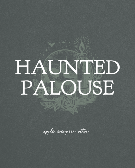 haunted palouse 8 oz soy candle