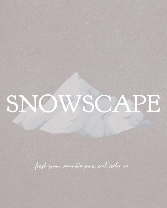 snowscape 8 oz soy candle